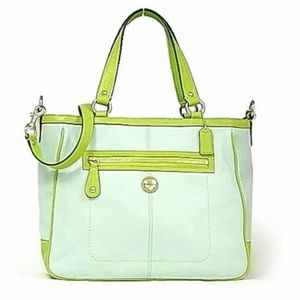 ♦️LIMITED EDITION♦️COACH LAURA F14887 LEATHER 2-WAY TOTE BAG